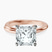 Pre-Designed 10kt Rose Gold Juniper Crossover Solitaire Lab Diamond Ring