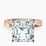Pre-Designed 10kt Rose Gold Juniper Crossover Solitaire Lab Diamond Ring