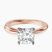 Pre-Designed 9ct Rose Gold Juniper Crossover Solitaire Lab Diamond Ring
