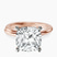 Pre-Designed 14kt Rose Gold Juniper Crossover Solitaire Lab Diamond Ring