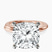 Pre-Designed 18kt Rose Gold Juniper Crossover Solitaire Lab Diamond Ring