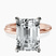 Pre-Designed 14kt Rose Gold Juniper Crossover Solitaire Lab Diamond Ring