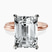 Pre-Designed 10kt Rose Gold Juniper Crossover Solitaire Lab Diamond Ring