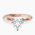 Pre-Designed 18kt Rose Gold Juniper Crossover Solitaire Lab Diamond Ring