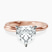 Pre-Designed 9ct Rose Gold Juniper Crossover Solitaire Lab Diamond Ring