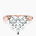 Pre-Designed 10kt Rose Gold Juniper Crossover Solitaire Lab Diamond Ring
