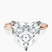 Pre-Designed 14kt Rose Gold Juniper Crossover Solitaire Lab Diamond Ring