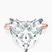 Pre-Designed 10kt Rose Gold Juniper Crossover Solitaire Lab Diamond Ring