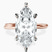 Pre-Designed 14kt Rose Gold Juniper Crossover Solitaire Lab Diamond Ring