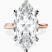 Pre-Designed 14kt Rose Gold Juniper Crossover Solitaire Lab Diamond Ring