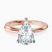 Pre-Designed 9ct Rose Gold Juniper Crossover Solitaire Lab Diamond Ring