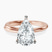 Pre-Designed 10kt Rose Gold Juniper Crossover Solitaire Lab Diamond Ring