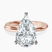 Pre-Designed 10kt Rose Gold Juniper Crossover Solitaire Lab Diamond Ring
