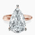 Pre-Designed 14kt Rose Gold Juniper Crossover Solitaire Lab Diamond Ring