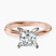 Pre-Designed 9ct Rose Gold Juniper Crossover Solitaire Lab Diamond Ring