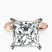 Pre-Designed 10kt Rose Gold Juniper Crossover Solitaire Lab Diamond Ring