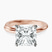 Pre-Designed 10kt Rose Gold Juniper Crossover Solitaire Lab Diamond Ring