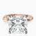 Pre-Designed 10kt Rose Gold Juniper Crossover Solitaire Lab Diamond Ring