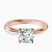 Pre-Designed 18kt Rose Gold Juniper Crossover Solitaire Lab Diamond Ring