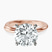 Pre-Designed 10kt Rose Gold Juniper Crossover Solitaire Lab Diamond Ring