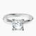 Pre-Designed 9ct White Gold Juniper Crossover Solitaire Lab Diamond Ring