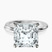 Pre-Designed 10kt White Gold Juniper Crossover Solitaire Lab Diamond Ring