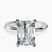 Pre-Designed 10kt White Gold Juniper Crossover Solitaire Lab Diamond Ring