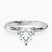 Pre-Designed 10kt White Gold Juniper Crossover Solitaire Lab Diamond Ring
