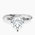 Pre-Designed 9ct White Gold Juniper Crossover Solitaire Lab Diamond Ring