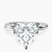 Pre-Designed 10kt White Gold Juniper Crossover Solitaire Lab Diamond Ring