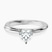Pre-Designed Platinum Juniper Crossover Solitaire Lab Diamond Ring