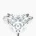 Pre-Designed 10kt White Gold Juniper Crossover Solitaire Lab Diamond Ring