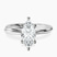 Pre-Designed 14kt White Gold Juniper Crossover Solitaire Lab Diamond Ring