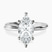 Pre-Designed 9ct White Gold Juniper Crossover Solitaire Lab Diamond Ring