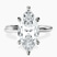 Pre-Designed 10kt White Gold Juniper Crossover Solitaire Lab Diamond Ring