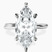Pre-Designed 10kt White Gold Juniper Crossover Solitaire Lab Diamond Ring