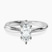 Pre-Designed Platinum Juniper Crossover Solitaire Lab Diamond Ring