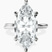 Pre-Designed 10kt White Gold Juniper Crossover Solitaire Lab Diamond Ring