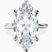Pre-Designed 10kt White Gold Juniper Crossover Solitaire Lab Diamond Ring