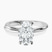 Pre-Designed 9ct White Gold Juniper Crossover Solitaire Lab Diamond Ring