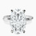 Pre-Designed 10kt White Gold Juniper Crossover Solitaire Lab Diamond Ring