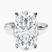 Pre-Designed 10kt White Gold Juniper Crossover Solitaire Lab Diamond Ring