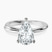 Pre-Designed 9ct White Gold Juniper Crossover Solitaire Lab Diamond Ring