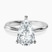 Pre-Designed 14kt White Gold Juniper Crossover Solitaire Lab Diamond Ring