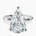 Pre-Designed 14kt White Gold Juniper Crossover Solitaire Lab Diamond Ring