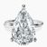 Pre-Designed 10kt White Gold Juniper Crossover Solitaire Lab Diamond Ring