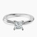 Pre-Designed Platinum Juniper Crossover Solitaire Lab Diamond Ring