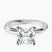 Pre-Designed 10kt White Gold Juniper Crossover Solitaire Lab Diamond Ring