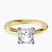 Pre-Designed 9ct Yellow Gold Juniper Crossover Solitaire Lab Diamond Ring