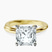 Pre-Designed 14kt Yellow Gold Juniper Crossover Solitaire Lab Diamond Ring